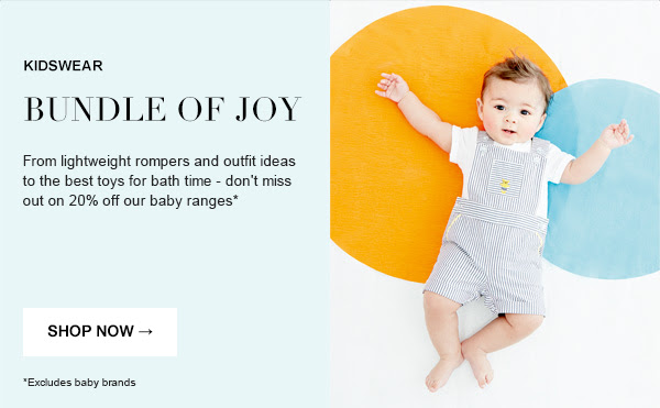 Bundle of joy :From lightweight rompers and outfit ideas to exciting new baby brands - making shopping for your little one easier than ever