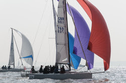 J/70s sailing Warsash