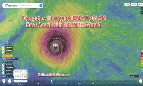 Projection: Hurricane Irma to Slam E Coast with 188 MPH Winds! (6 Ways to Prepare Now for Hurricanes)
