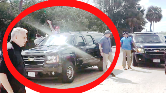 Stop! Trump Halts SUV, Jumps Out on Bridge in Palm Beach (Video)