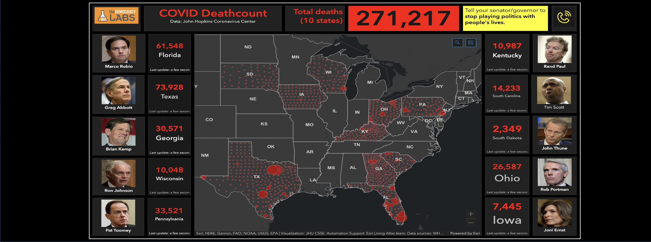 COVID deaths in Republican states threatening to shutdown the Government to block vaccination funding.