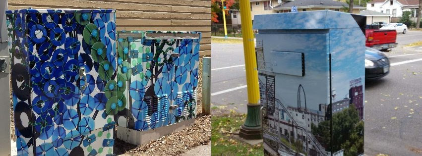 Art Wraps on utility boxes