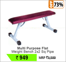 Multi Purpose Flat Weight Bench 2x2 Sq Pipe