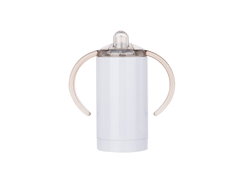 13oz/400ml Stainless Steel Sippy Cup with Spout (White) (10/pcs