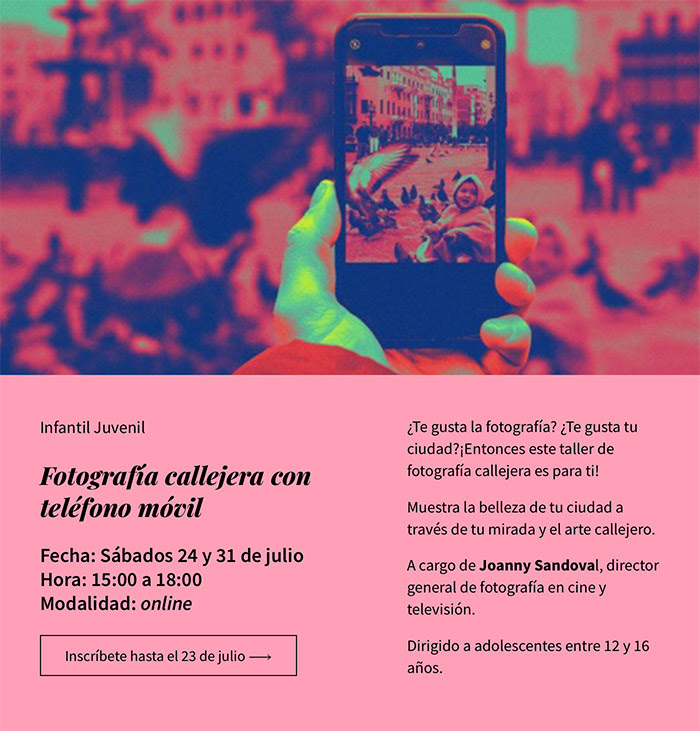 Fotografía callejera con teléfono móvil