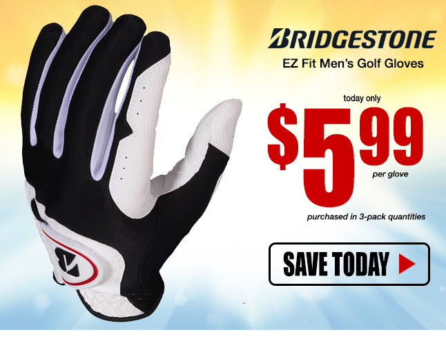 Bridgestone EZ Fit Men's Golf Gloves $5.99 each â€¢ Save TODAY