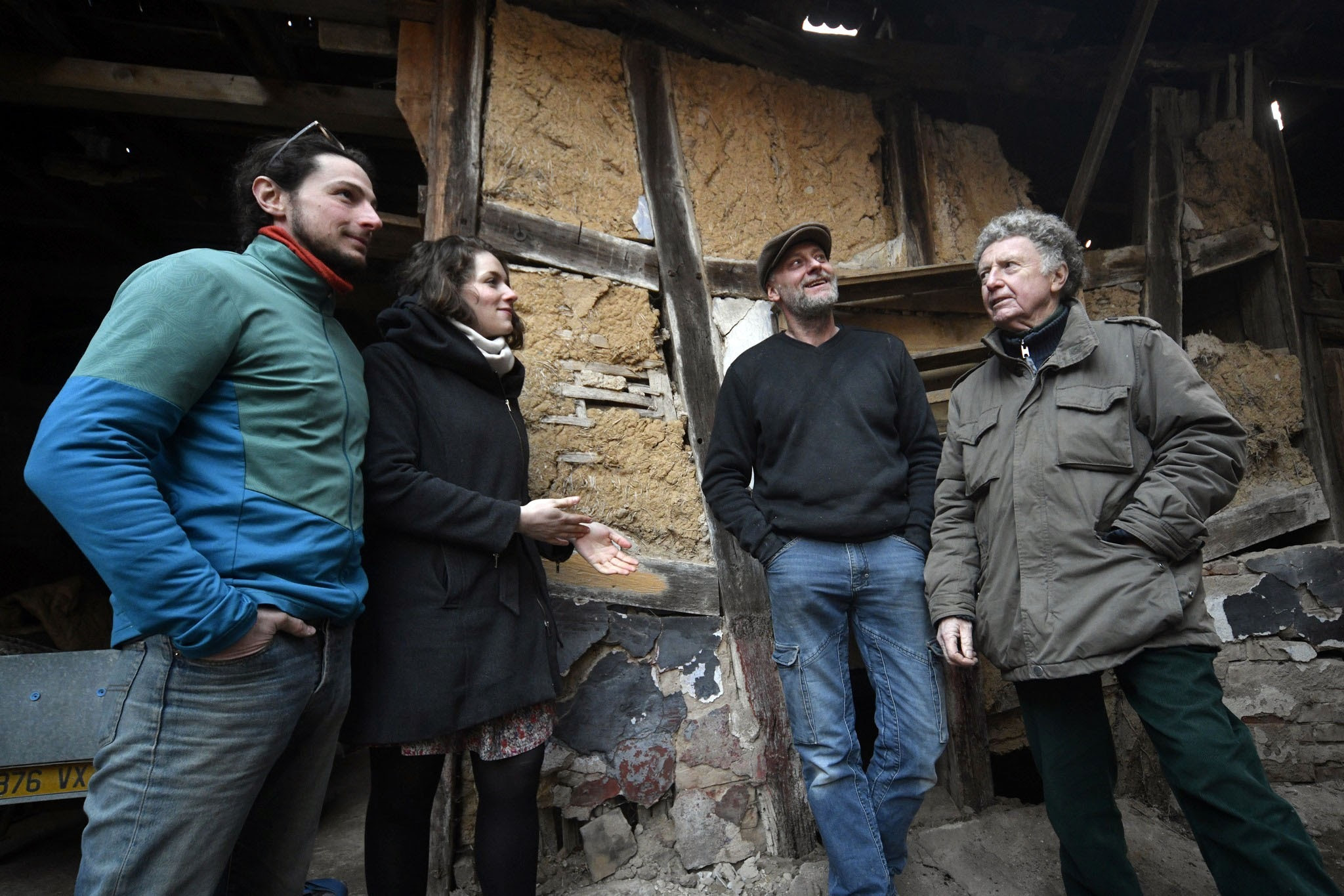 Cédric, Elise, Jean Rapp et Denis Elbel en mars 2023 - Photo DNA de Jean-Paul Kaiser