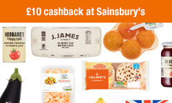 TopCashback New Member Offers £10 cashback at Sainsburys