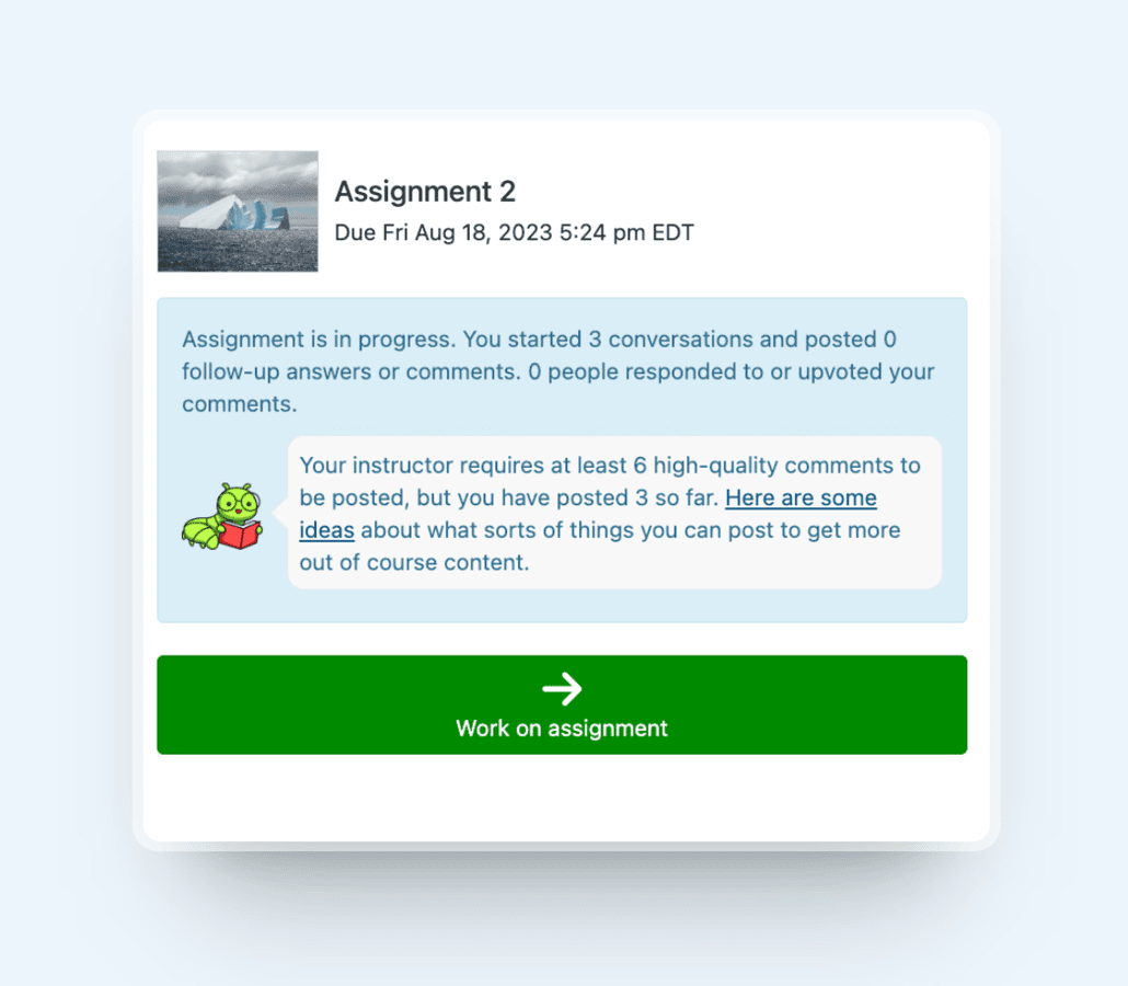 Dynamic feedback for Perusall students. Perusall New Feature 2023