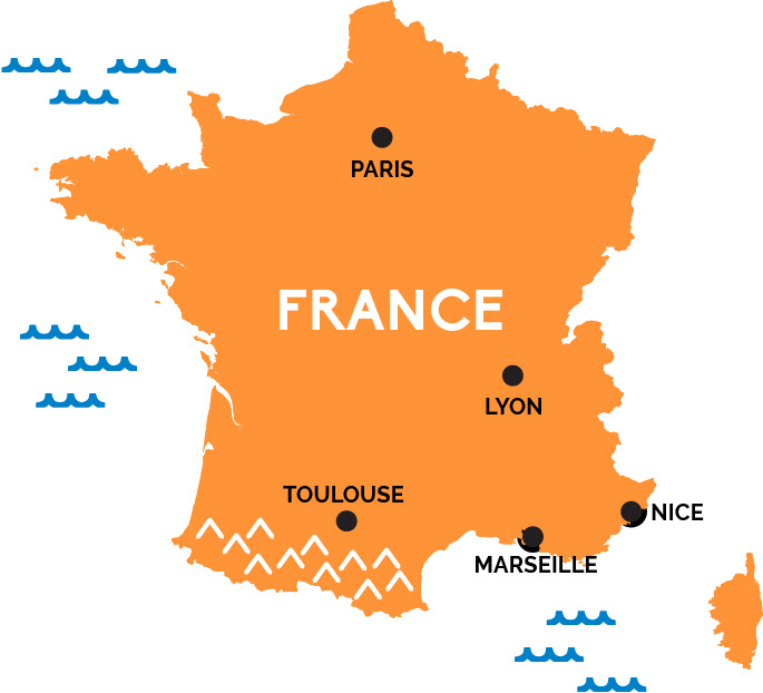 Image result for map of france