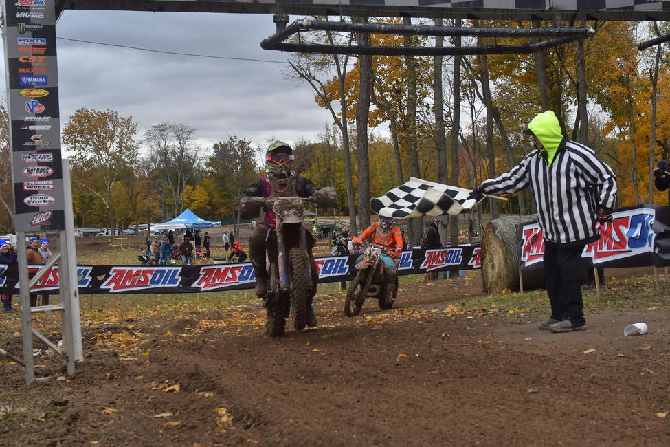 Steward Baylor Jr. claims AMSOIL Ironman GNCC overall win.