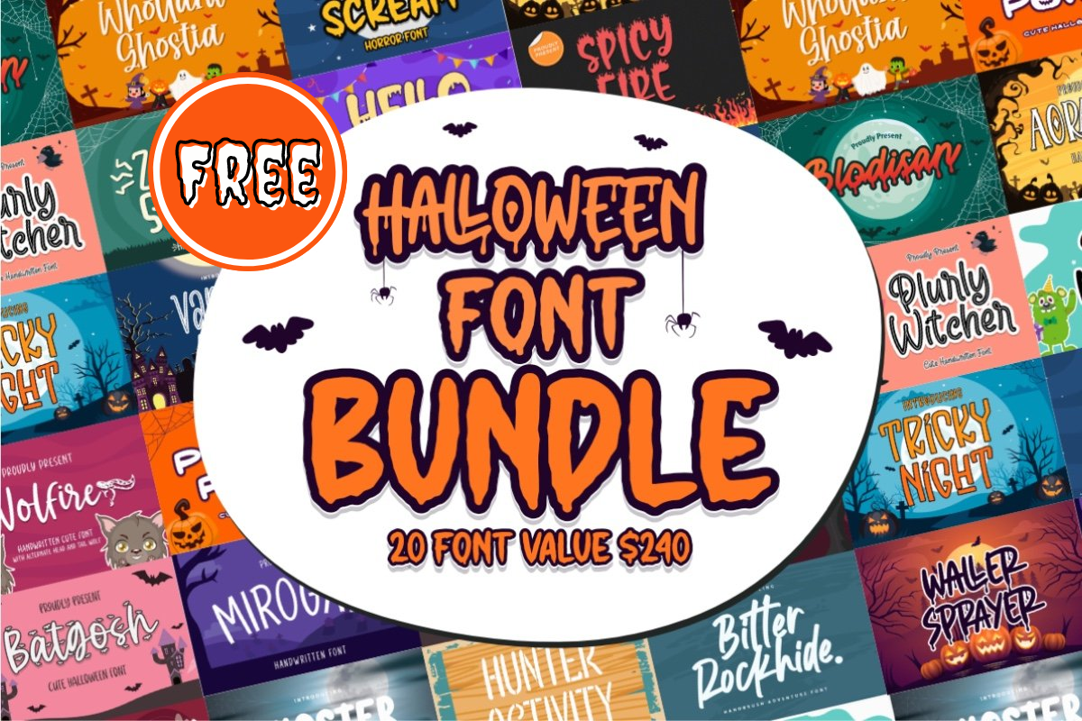 2021 Halloween Font Bundle