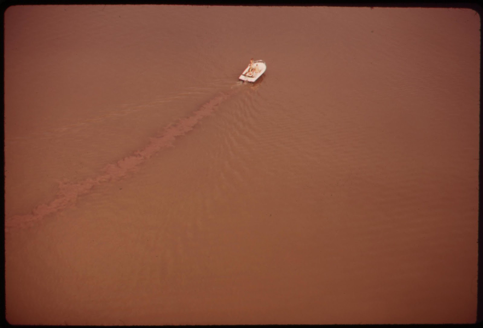 Small Powerboat On The Potomac River Above Mt. Vernon Virginia Stirs Up Silt, April 1973 | by The U.S. National Archives