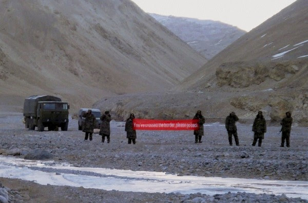 Here's how Chinese troops tried to deal with a previous standoff with India in 2013. (Associated Press)