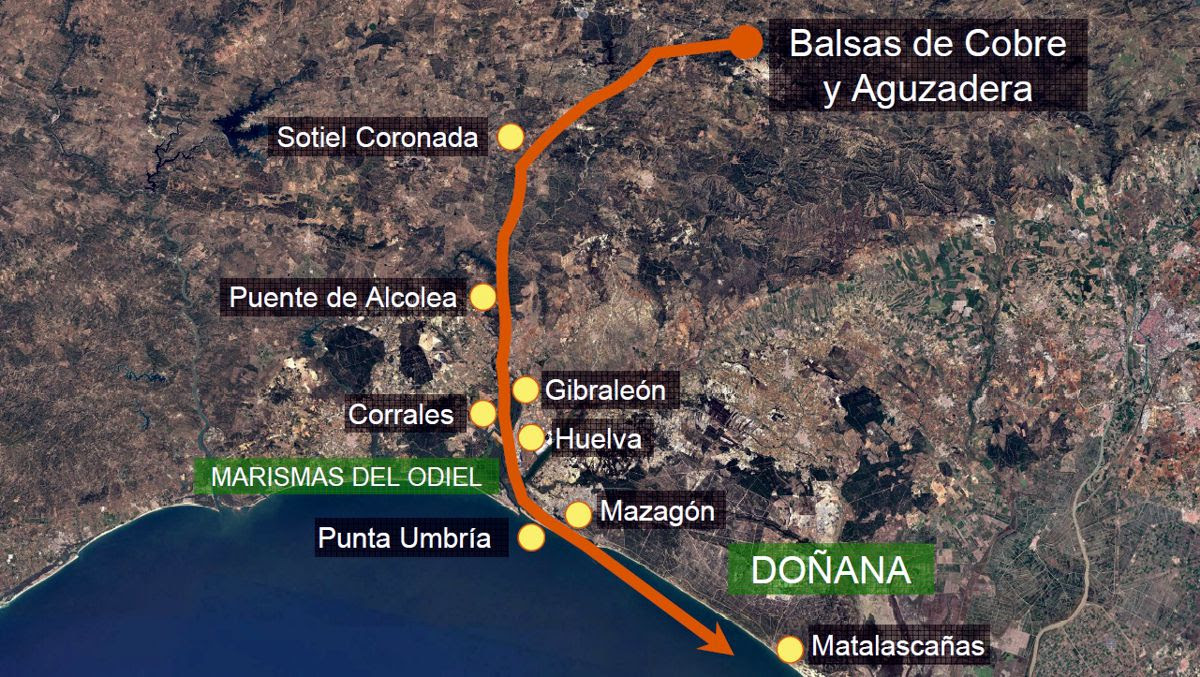 La Junta juega a la
ruleta rusa con las balsas de
lodos tóxicos de Atalaya
Riotinto Minera