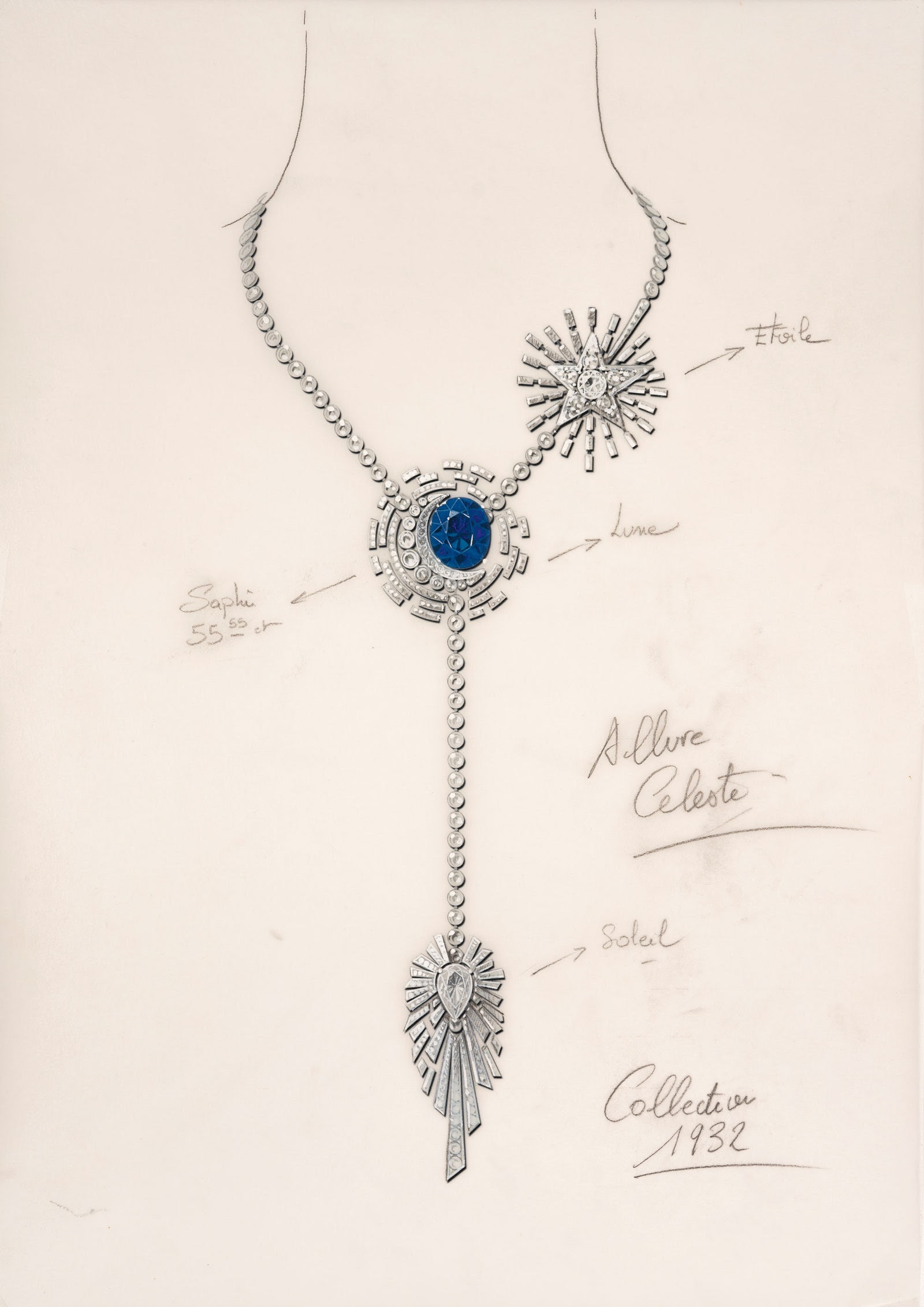 Boecto del collar Allure Cleste.