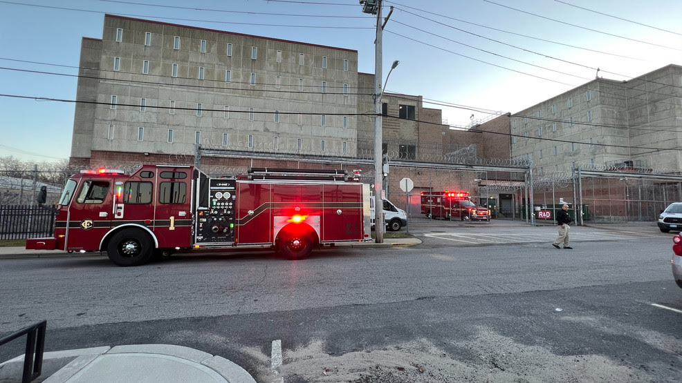  2 inmates, staff member treated after fire at Wyatt Detention Center