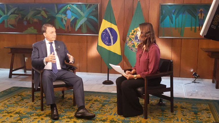 Divulgação/Empresa Brasil de Comunicação Entrevista do Presidente Jair Bolsonaro