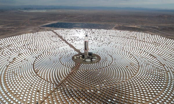 The Cerro Dominador concentrated solar power plant in Maria Elena, Chile.