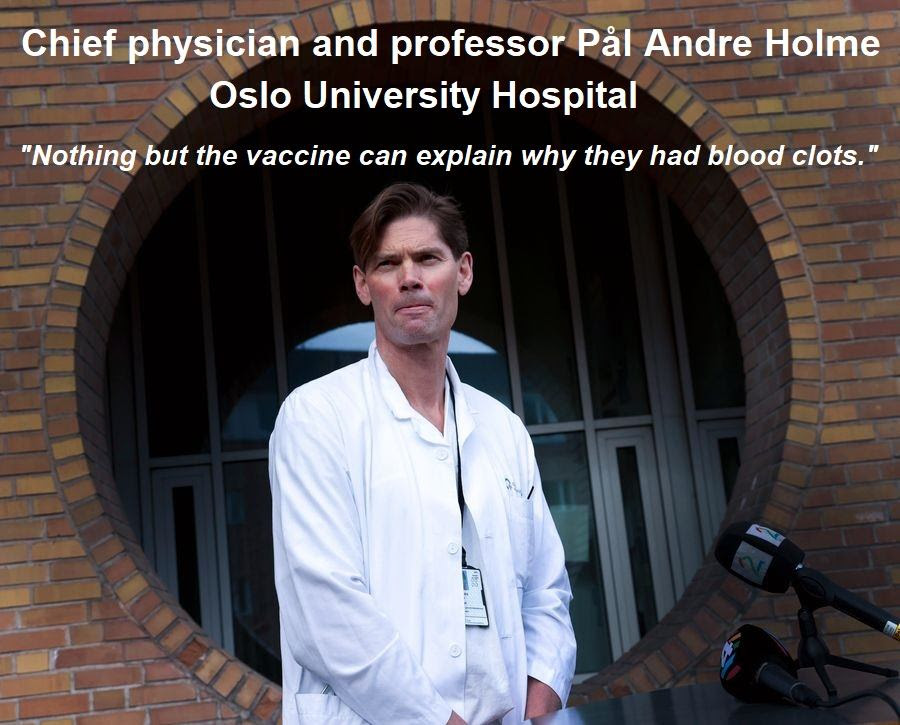 Norwegian Medical Professor Finds Link Between AstraZeneca Vaccine And Fatal Blood Clots Professor-Pål-Andre-Holme-Oslo
