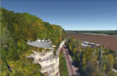 Cliff Cave Park Trail - planned overlook Cliff Cave Park Trail - planned overlook