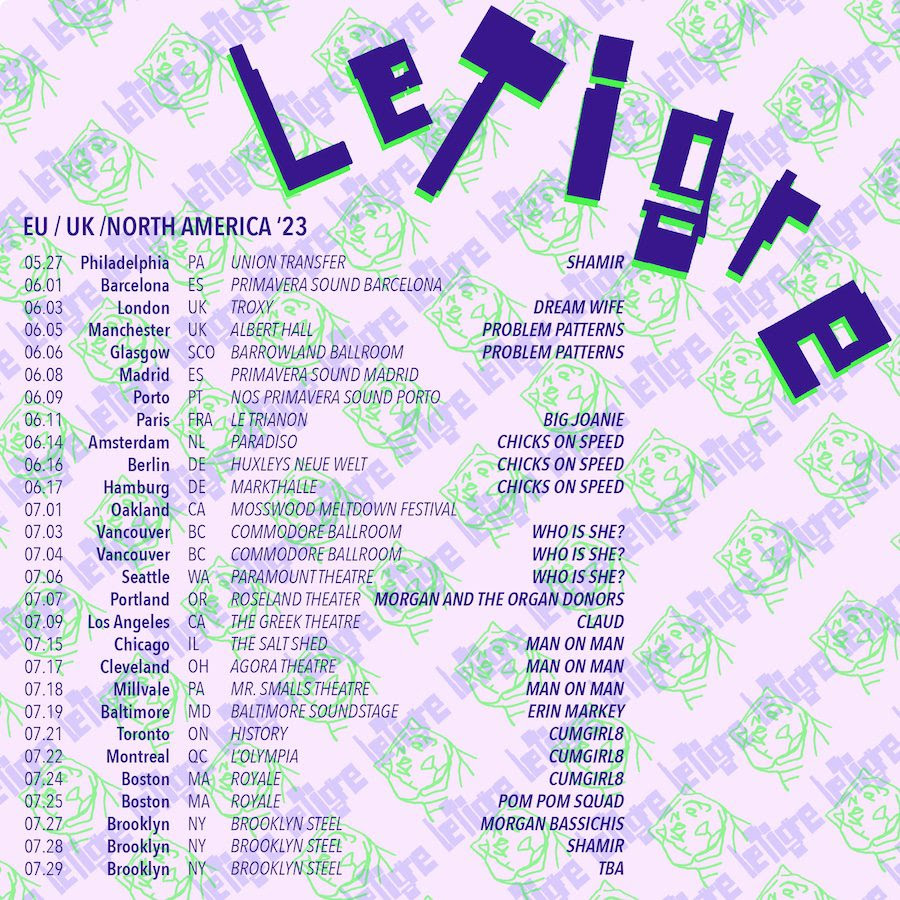 LE TIGRE Announces Tour Support Incl. Shamir, Claud, Big Joanie,