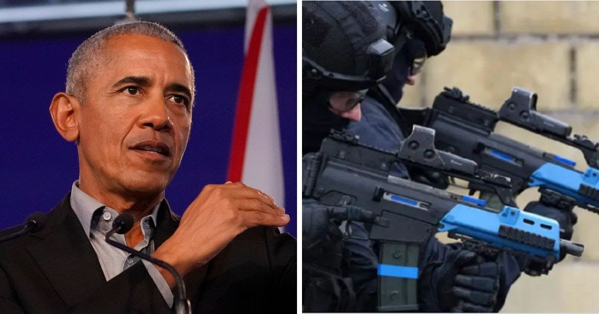 'High Alert': Heavily Armed Scots Police Arrest Man Outside COP26 Moments Before Obama Arrives