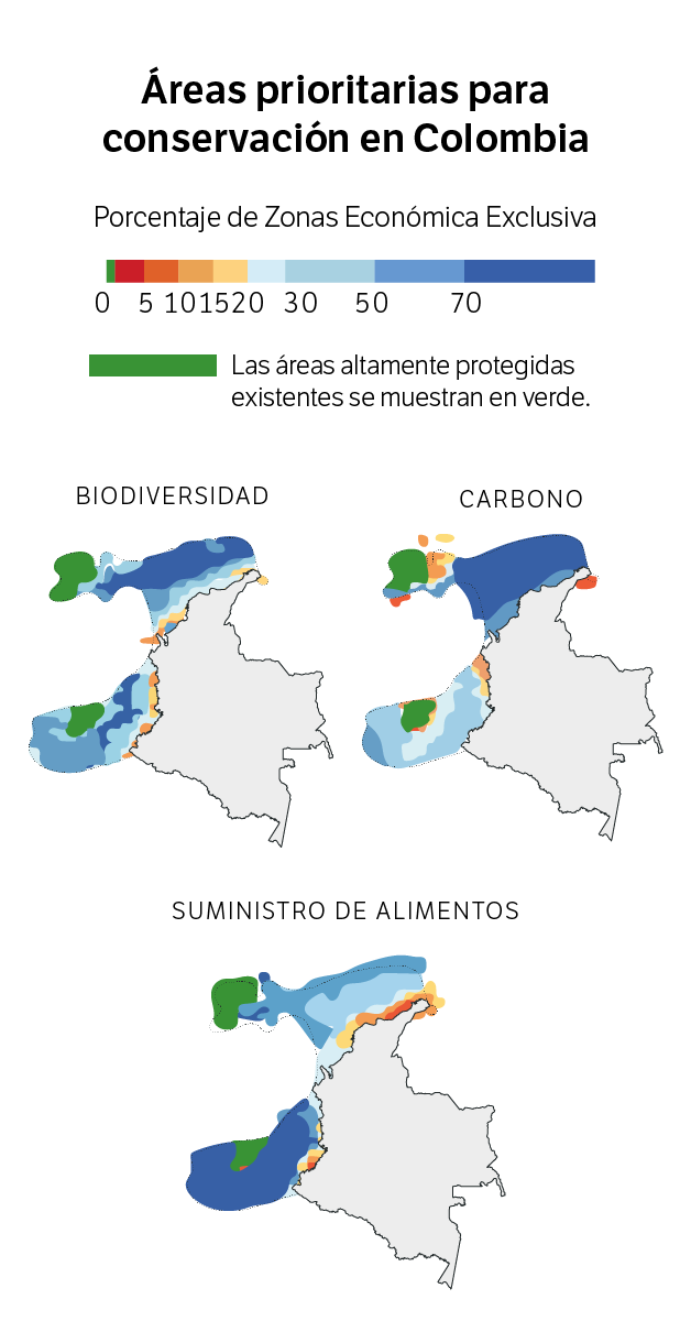 Áreas prioritarias para conservación en Colombia/ Infografía