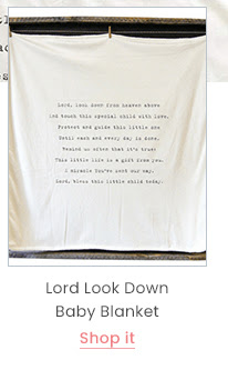 Lord Look Down Baby Blanket