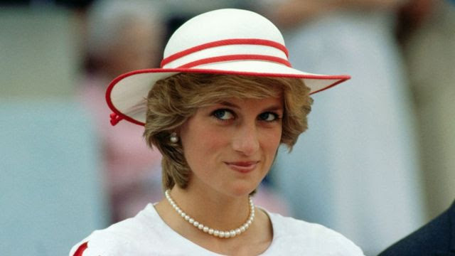 Princess Diana wearing a hat