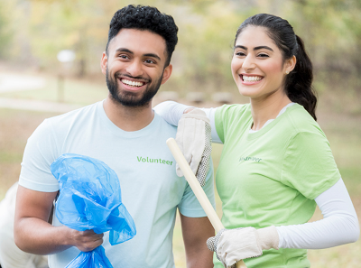 Litter Be Gone volunteers picking up trash 2018