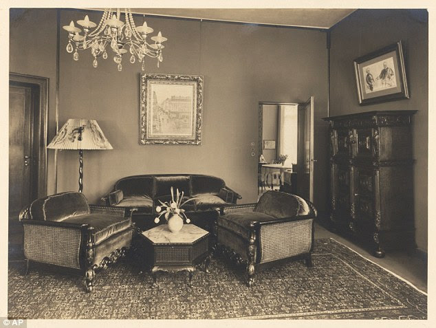 The Camille Pissarro painting hanging in the Berlin apartment of Lilly Cassirer, circa 1930. Courtesy of David Cassirer.