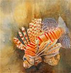 Lionfish, Watercolor, Linda McCoy - Posted on Thursday, April 2, 2015 by Linda McCoy