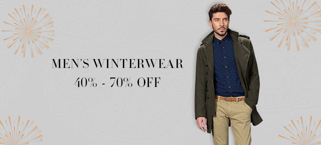 Men's Winterwear: 40% to 70% off