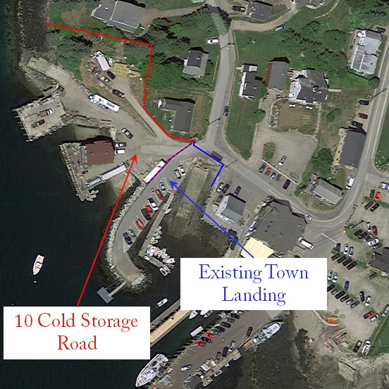 Existing Town Landing and 10 Cold Storage Road in 2015