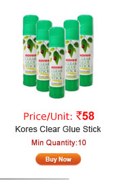 Kores Clear Glue Stick (8Gms)-Pack of 5