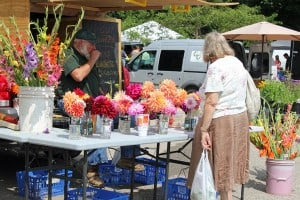 File photo. A scene from the Wednesday Bushel Basket market.