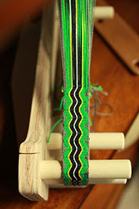 John's band, on the loom