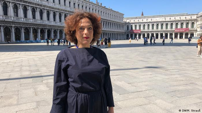 A ativista Jane da Mosto em Veneza