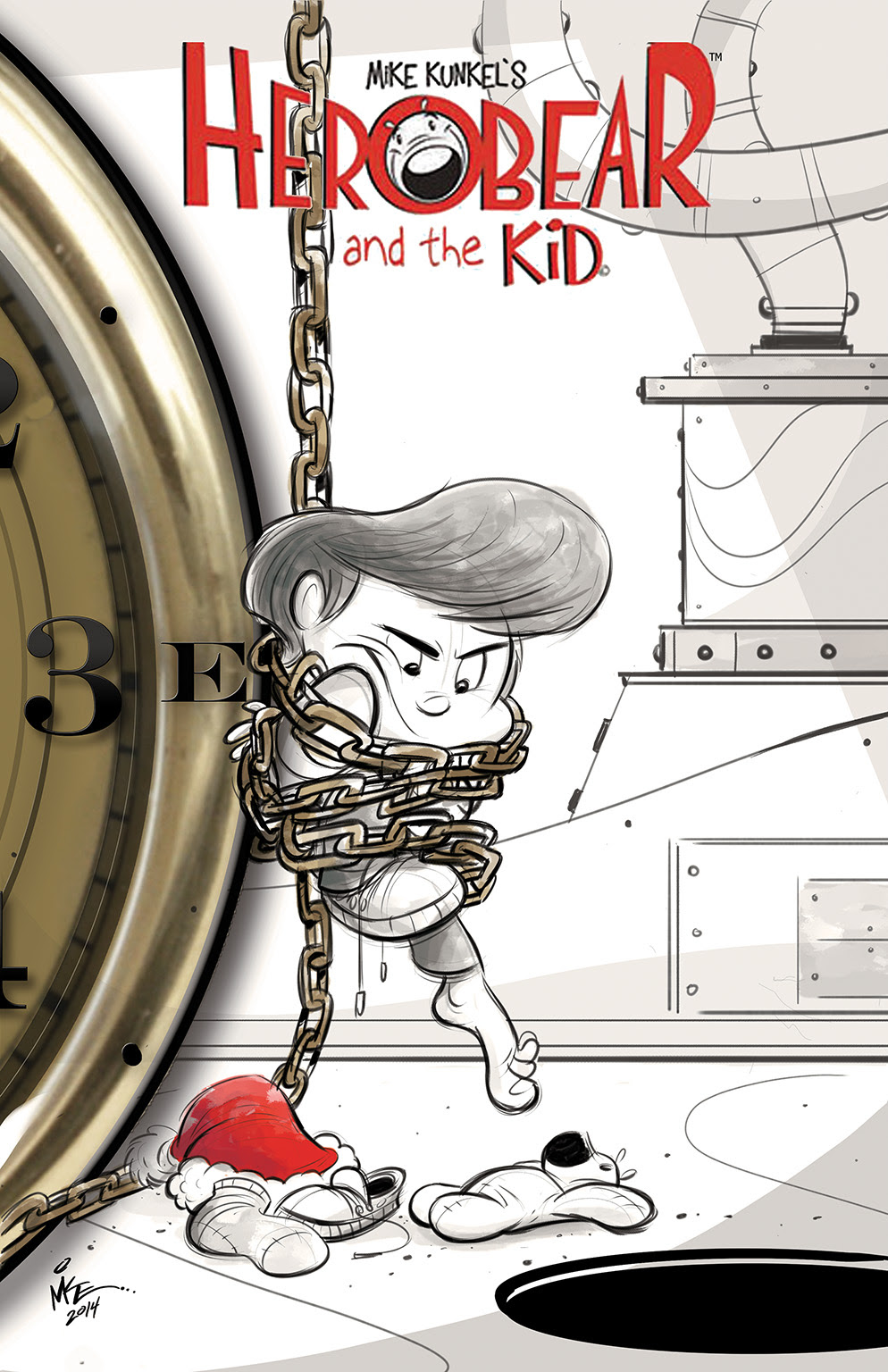 HEROBEAR AND THE KID: SAVING TIME #3 Cover by Mike Kunkel