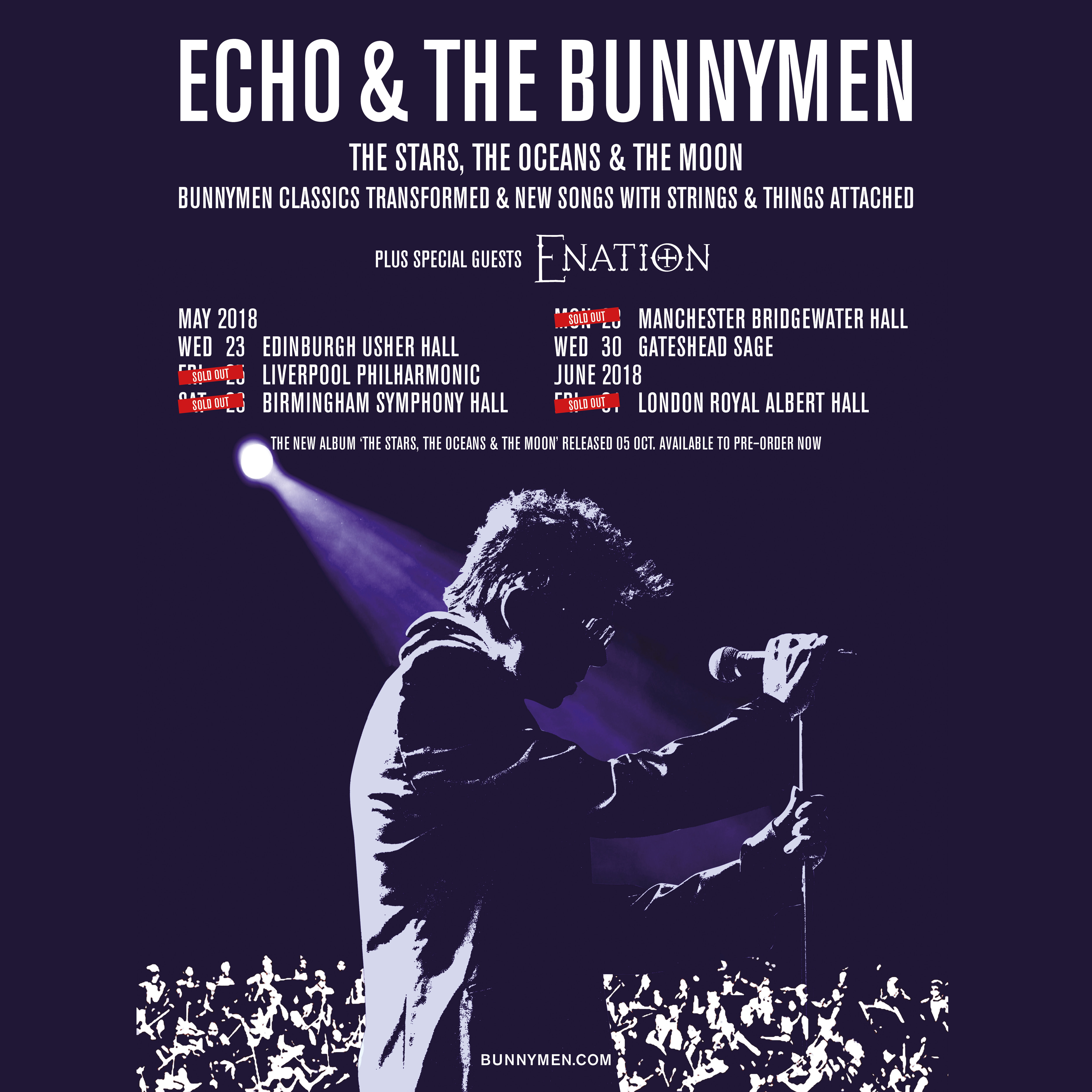 Enatiom support Echo & The Bunnymen on tour + new UK single out now