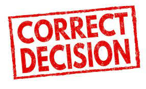 CORRECT DECISION stock illustration. Illustration of choice - 88004037