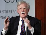 In this Sept. 30, 2019, file photo, former National Security Adviser John Bolton gestures while speakings at the Center for Strategic and International Studies in Washington. (AP Photo/Pablo Martinez Monsivais, File)