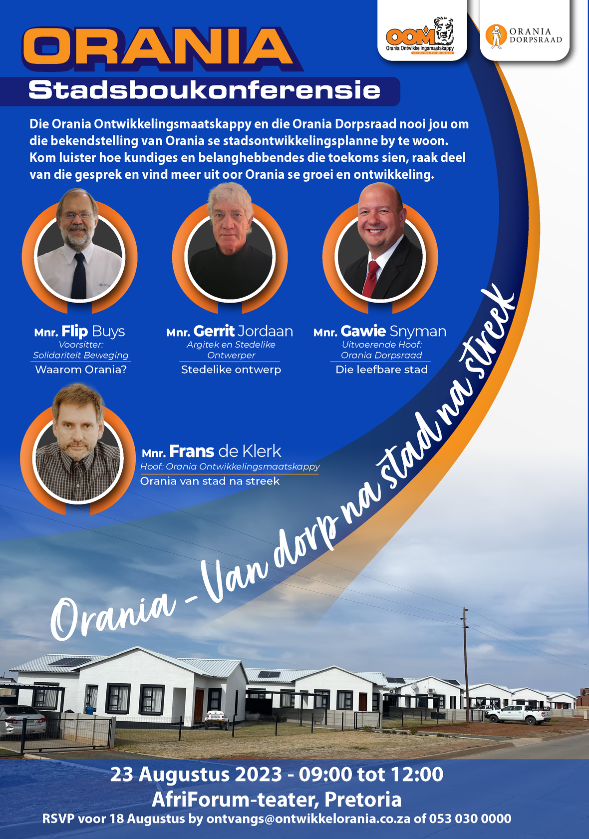 OOM Stadsbou-konferensie pamflet Sprekers copy