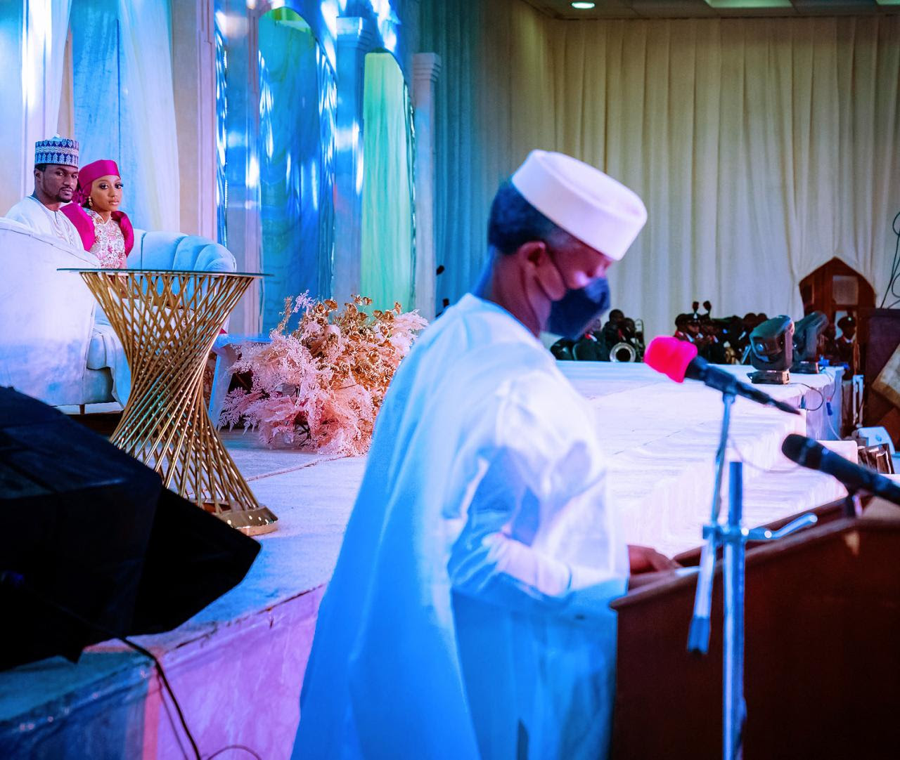 Buhari, Osinbajo, others at Yusuf and Zahra