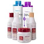 Forever Liss Semi Definitiva 3D 2x900ml + Kit Pós Progressiva Home Care