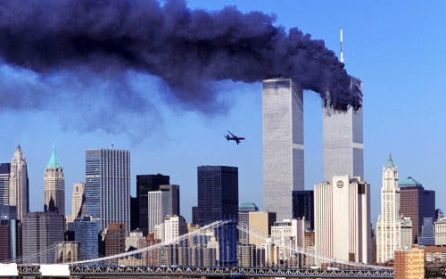 Image result for IMAGES OF THE TWIN TOWERS FALLING