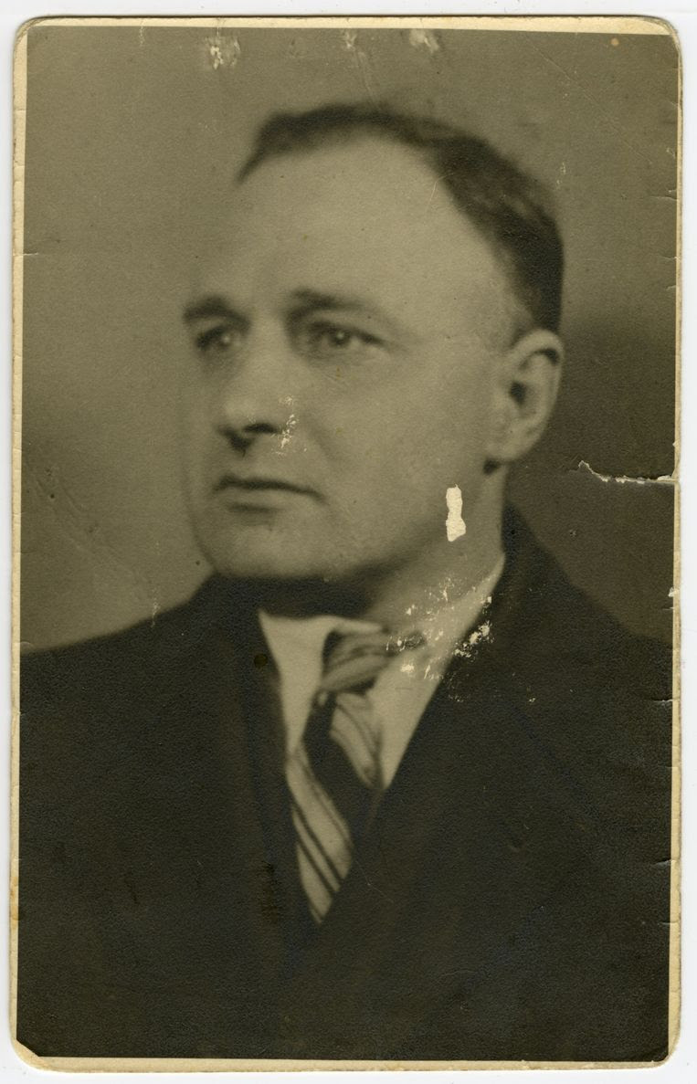 Stakingsleider Joop IJisberg in 1942. Beeld