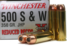 Reduced Recoil Winchester factory load for the 500 S&W Magnum.