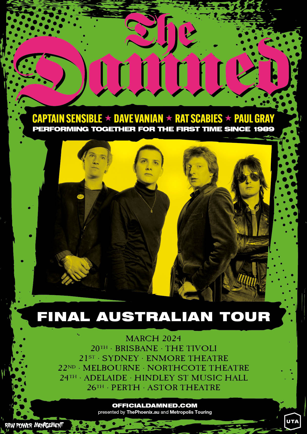 The Damned Announce Final Australian Tour Maniacs Online Heavy